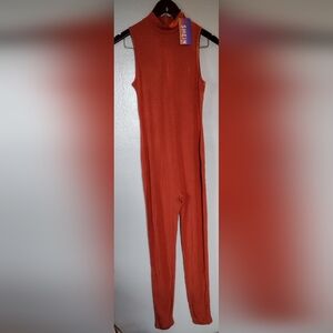 🛑SOLD🛑NWT SHEIN SXY Solid Mock Neck Unitard Jumpsuit